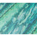 Emerald Teal Abstract Swiss Cotton Voile 140cm