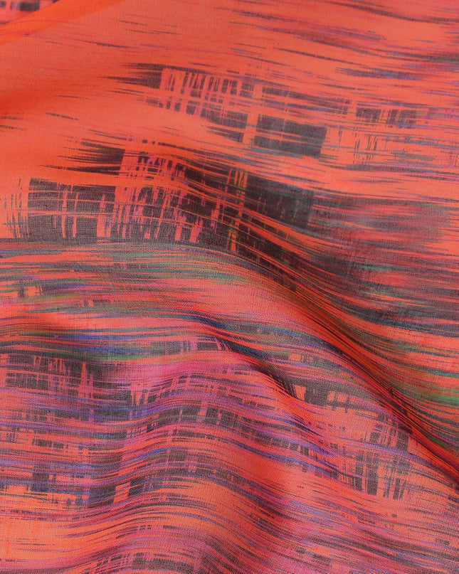 Burnt Orange Swiss Cotton Voile Thobe Fabric 140cm