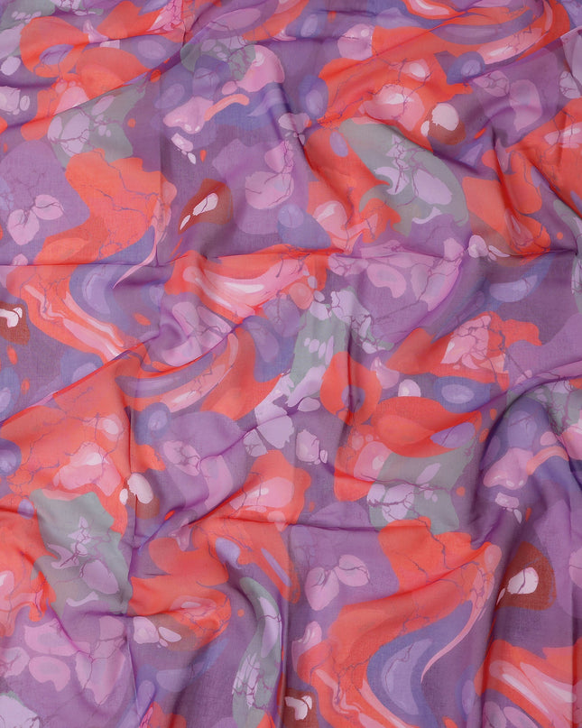 Lavender Coral Swiss Cotton Voile Thobe Fabric 140cm