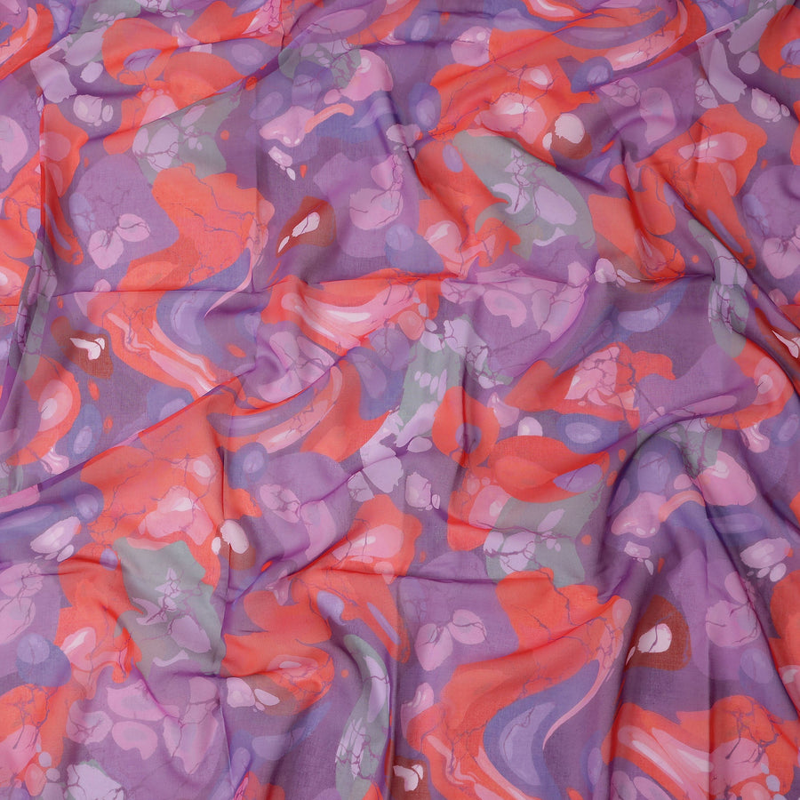 Lavender Coral Swiss Cotton Voile Thobe Fabric 140cm