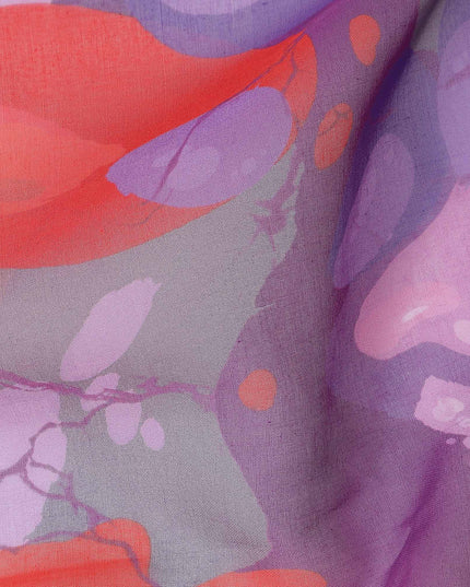 Lavender Coral Swiss Cotton Voile Thobe Fabric 140cm