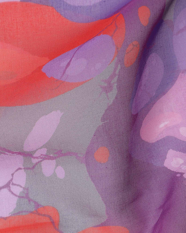 Lavender Coral Swiss Cotton Voile Thobe Fabric 140cm