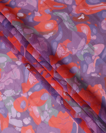Lavender Coral Swiss Cotton Voile Thobe Fabric 140cm