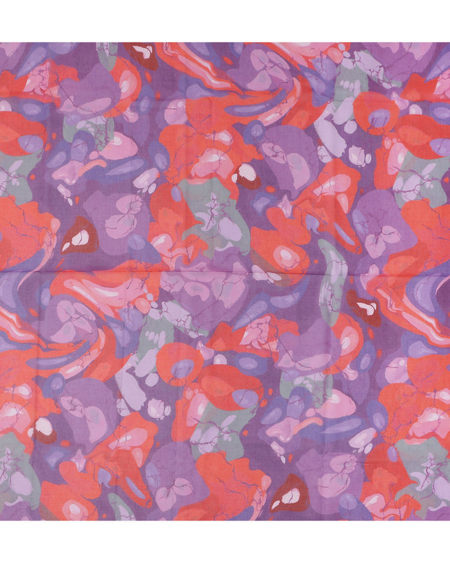 Lavender Coral Swiss Cotton Voile Thobe Fabric 140cm