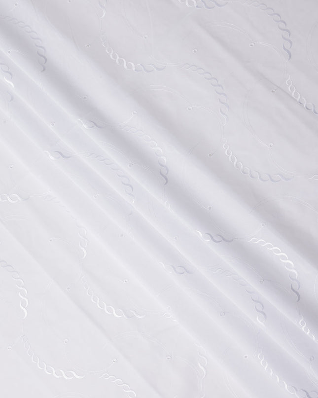 Pearl White Swiss Thobe Fabric 140cm | Regal