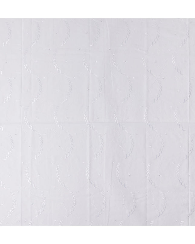 Pearl White Swiss Thobe Fabric 140cm | Regal