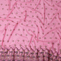 Pink Geometric Swiss Cotton Voile Sudanese Thobe