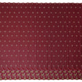 Maroon Geometric Swiss Cotton Voile Sudanese Thobe