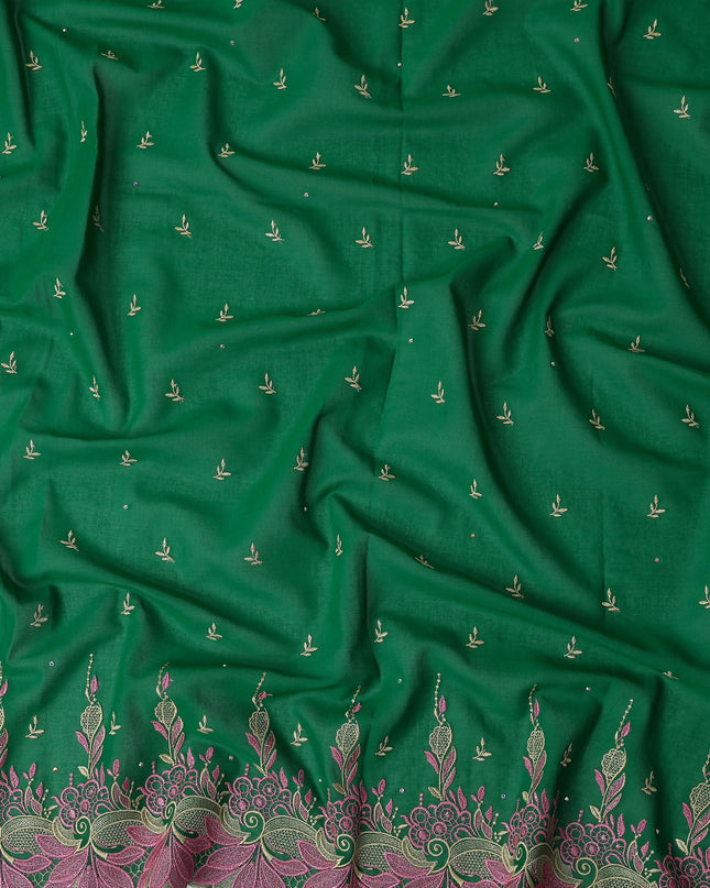 Green Leaf Swiss Cotton Voile Sudanese Thobe