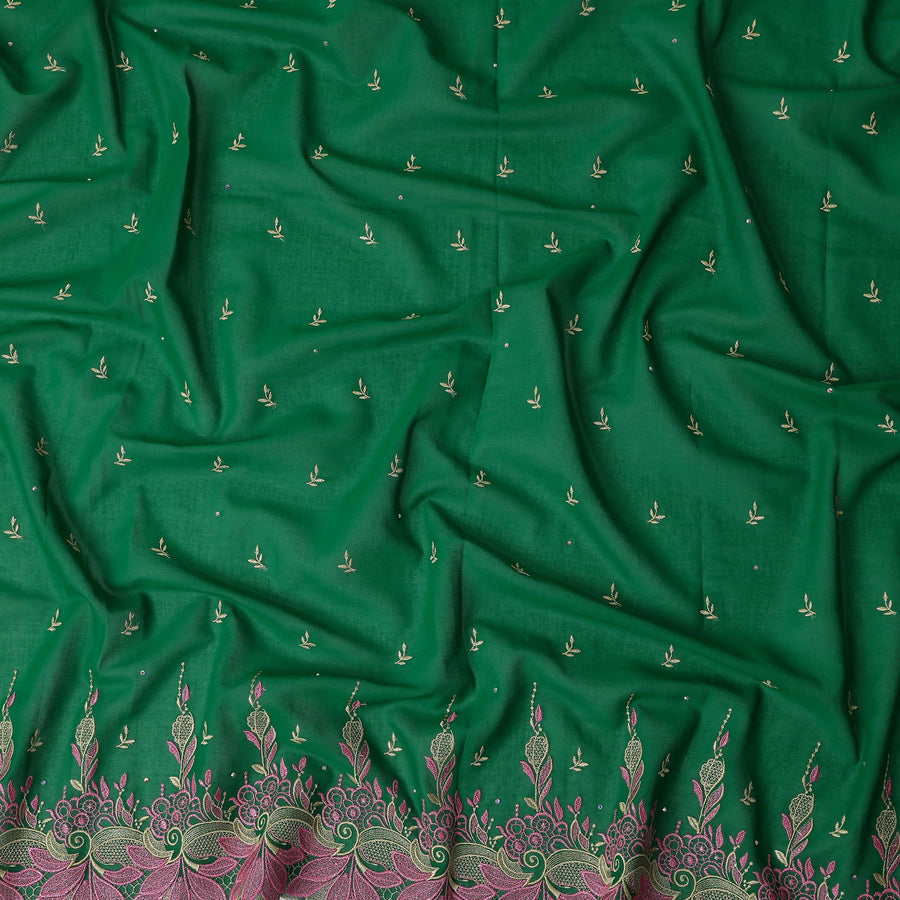 Green Leaf Swiss Cotton Voile Sudanese Thobe