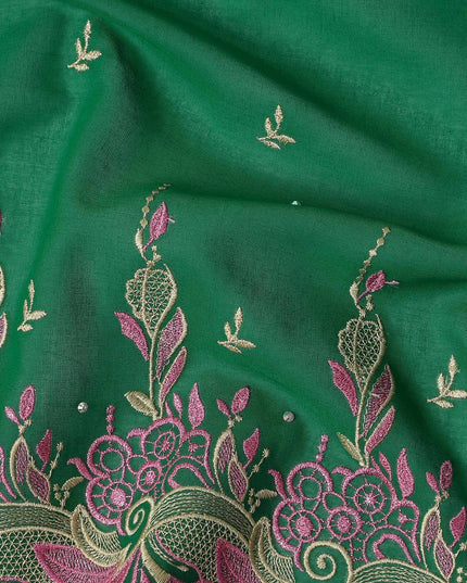 Green Leaf Swiss Cotton Voile Sudanese Thobe