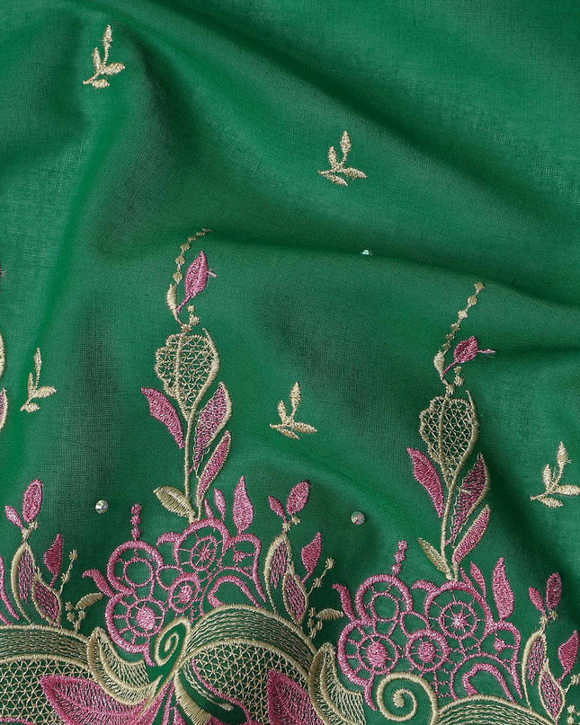 Green Leaf Swiss Cotton Voile Sudanese Thobe