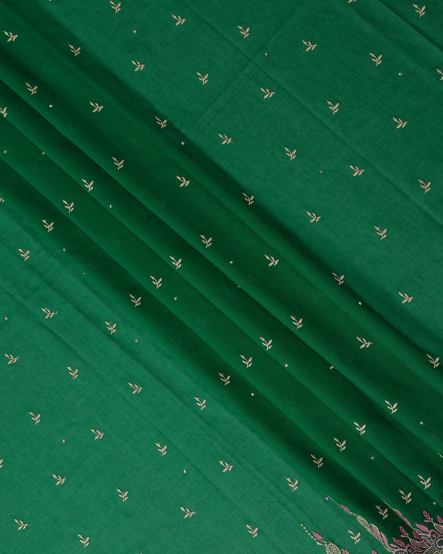Green Leaf Swiss Cotton Voile Sudanese Thobe