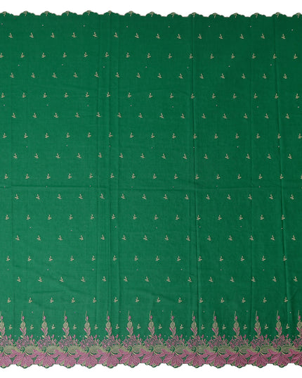 Green Leaf Swiss Cotton Voile Sudanese Thobe