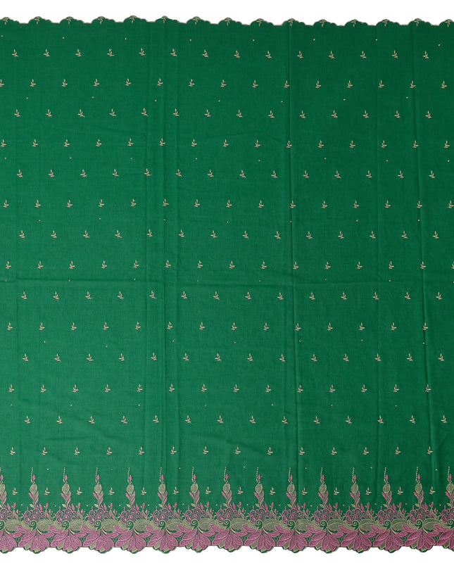 Green Leaf Swiss Cotton Voile Sudanese Thobe