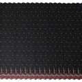 Black Leaf Swiss Cotton Voile Sudanese Thobe