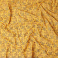 Yellow Checkered Swiss Cotton Voile Sudanese Thobe