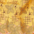 Yellow Checkered Swiss Cotton Voile Sudanese Thobe