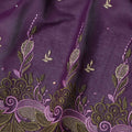 Purple Leaf Swiss Cotton Voile Sudanese Thobe