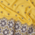 Yellow Floral Swiss Cotton Voile Sudanese Thobe