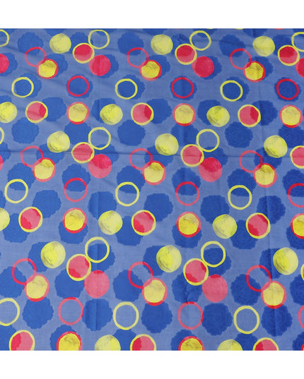 Blue Polka Dot Swiss Cotton Voile Sudanese Thobe