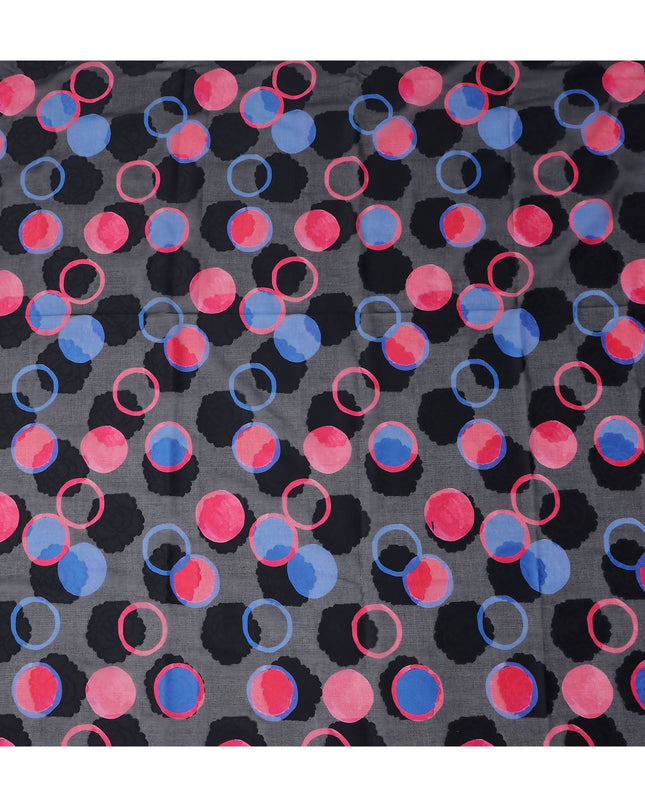 Black Polka Dot Swiss Cotton Voile Sudanese Thobe
