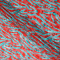 Red Abstract Swiss Cotton Voile Sudanese Thobe