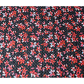 Black Floral Swiss Cotton Voile Sudanese Thobe