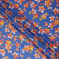 Blue Floral Swiss Cotton Voile Sudanese Thobe