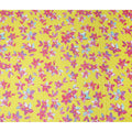 Yellow Floral Swiss Cotton Voile Sudanese Thobe