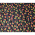 Black Floral Swiss Cotton Voile Sudanese Thobe