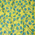 Yellow Floral Swiss Cotton Voile Sudanese Thobe