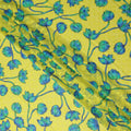 Yellow Floral Swiss Cotton Voile Sudanese Thobe