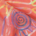 Coral Orange Swiss Cotton Voile Thobe Fabric 140cm