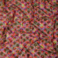 Brown Floral Swiss Cotton Voile Sudanese Thobe