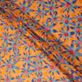 Orange Floral Swiss Cotton Voile Sudanese Thobe