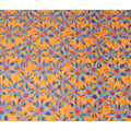 Orange Floral Swiss Cotton Voile Sudanese Thobe