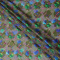 Green Abstract Swiss Cotton Voile Sudanese Thobe