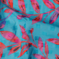 Blue Leaf Swiss Cotton Voile Sudanese Thobe