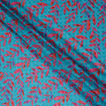 Blue Leaf Swiss Cotton Voile Sudanese Thobe