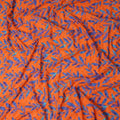 Orange Leaf Swiss Cotton Voile Sudanese Thobe