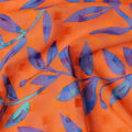 Orange Leaf Swiss Cotton Voile Sudanese Thobe