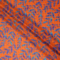 Orange Leaf Swiss Cotton Voile Sudanese Thobe