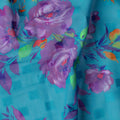 Blue Bouquet Swiss Cotton Voile Sudanese Thobe