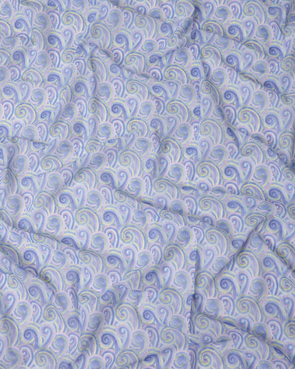 Periwinkle Blue Swiss Cotton Voile Thobe Fabric 140cm