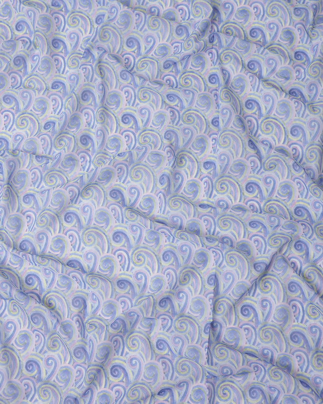 Periwinkle Blue Swiss Cotton Voile Thobe Fabric 140cm
