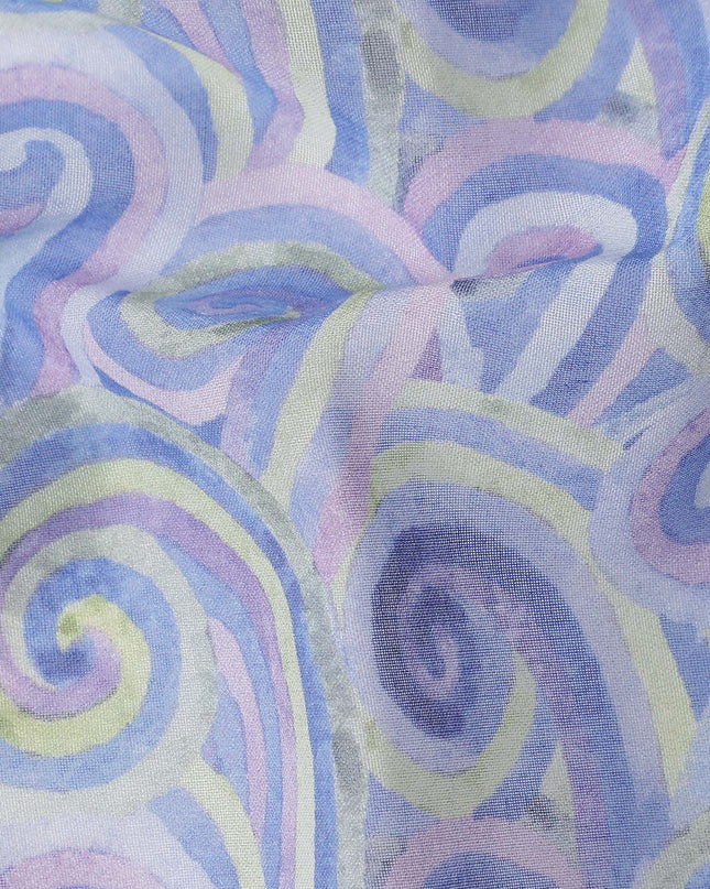 Periwinkle Blue Swiss Cotton Voile Thobe Fabric 140cm