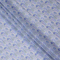 Periwinkle Blue Swiss Cotton Voile Thobe Fabric 140cm
