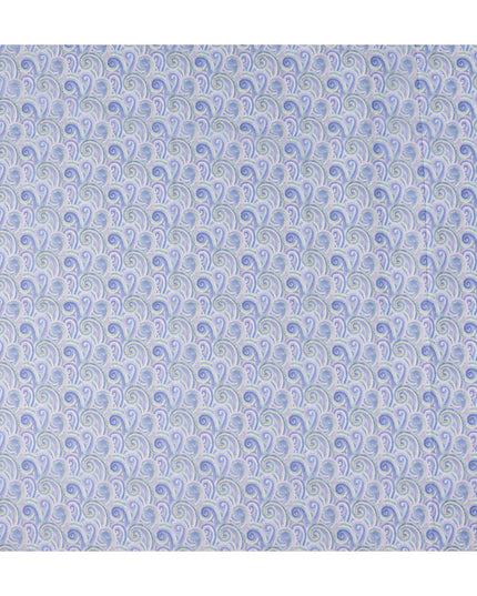 Periwinkle Blue Swiss Cotton Voile Thobe Fabric 140cm