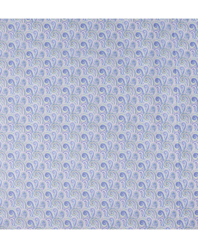 Periwinkle Blue Swiss Cotton Voile Thobe Fabric 140cm